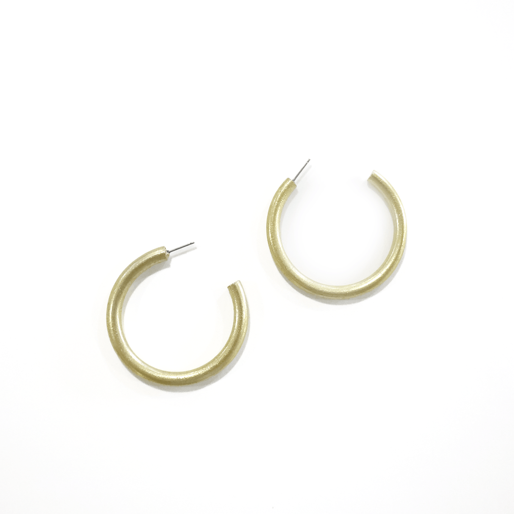 Horn Gold Hoops