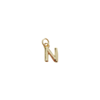 Gold Letter Charm Collection