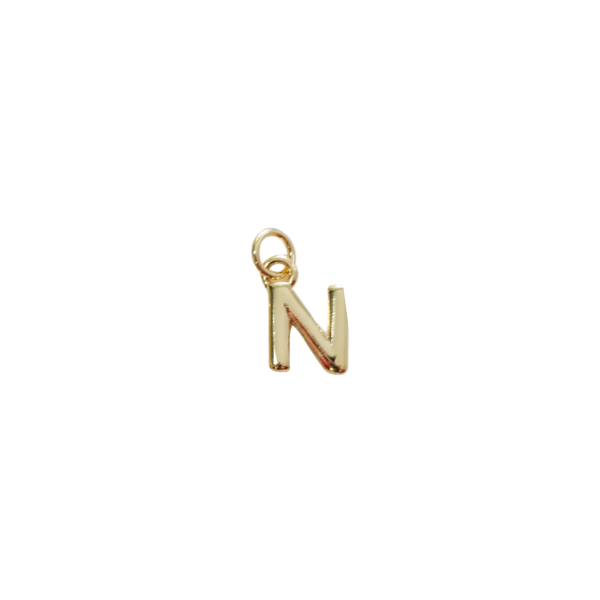 Gold Letter Charm Collection