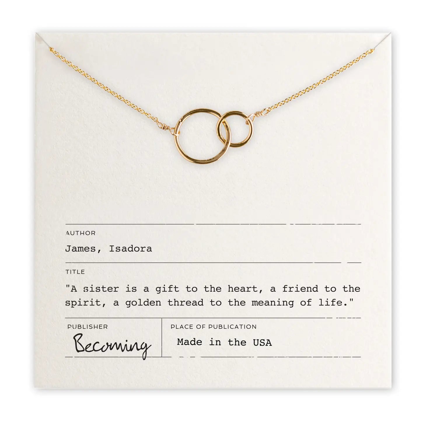 Sister Necklace