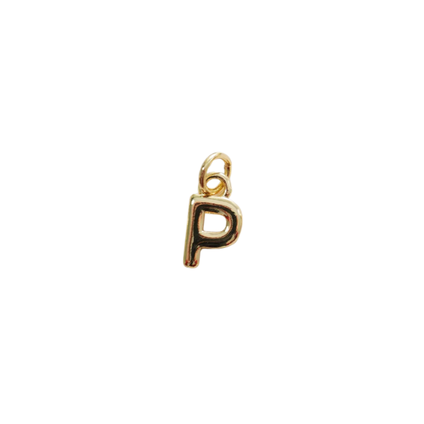 Gold Letter Charm Collection