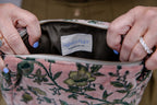 Blush Garden Velvet Cosmetic Pouch