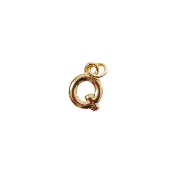 Gold Letter Charm Collection