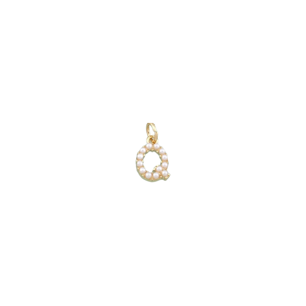 Pearl Letter Charm Collection