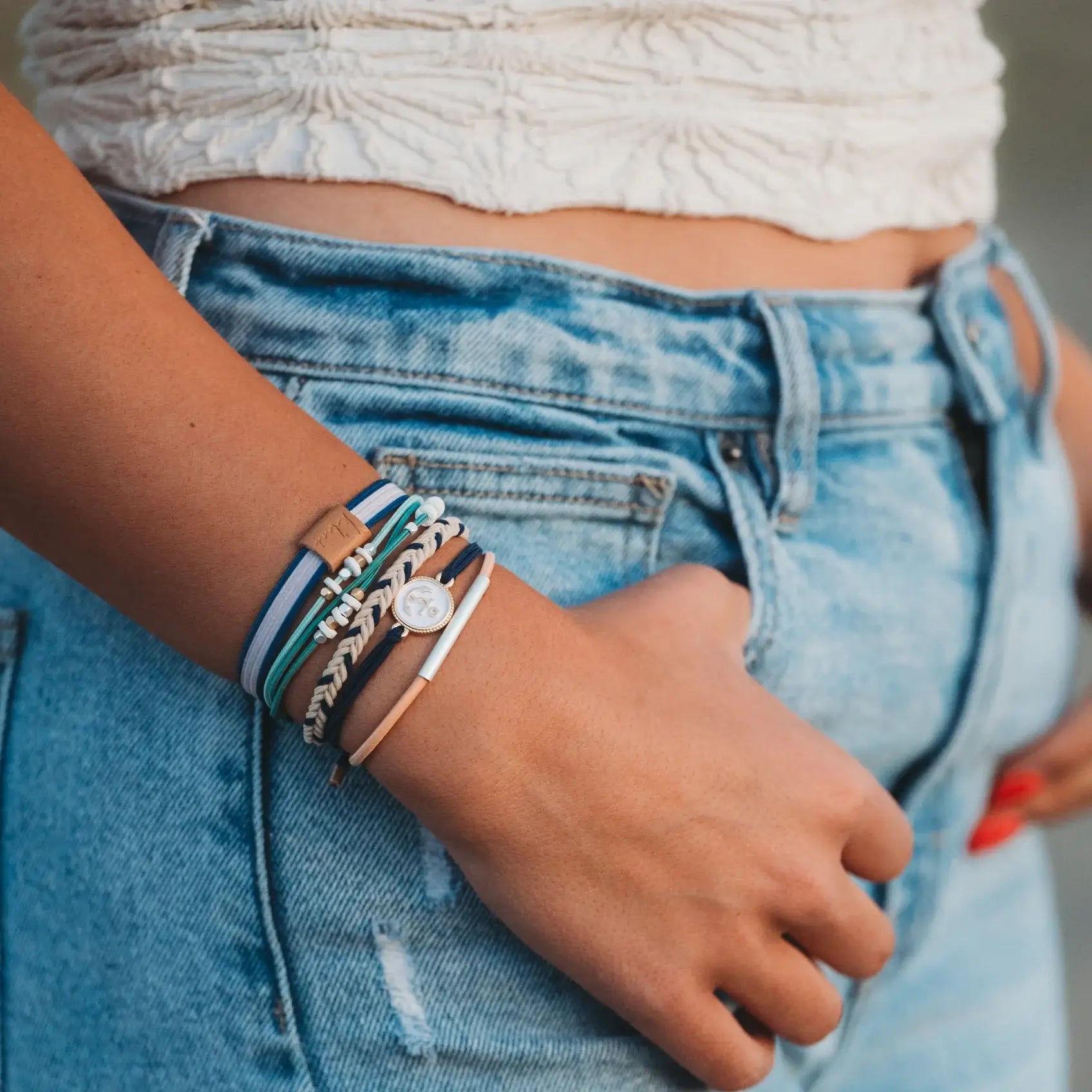 Anchor Hair Tie Bracelets
