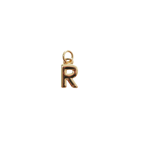 Gold Letter Charm Collection