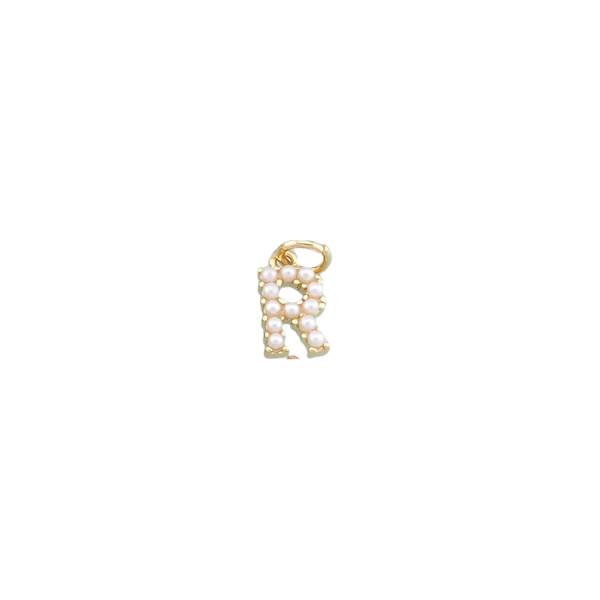 Pearl Letter Charm Collection