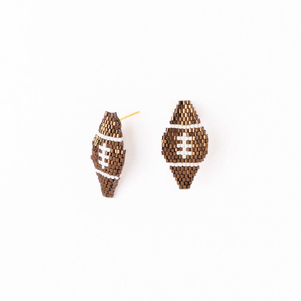 Game Day Luxe Football Earrings