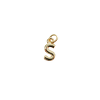 Gold Letter Charm Collection