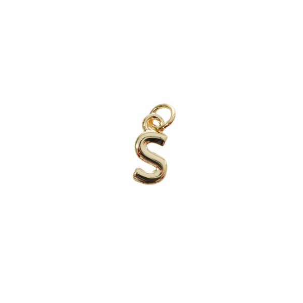 Gold Letter Charm Collection