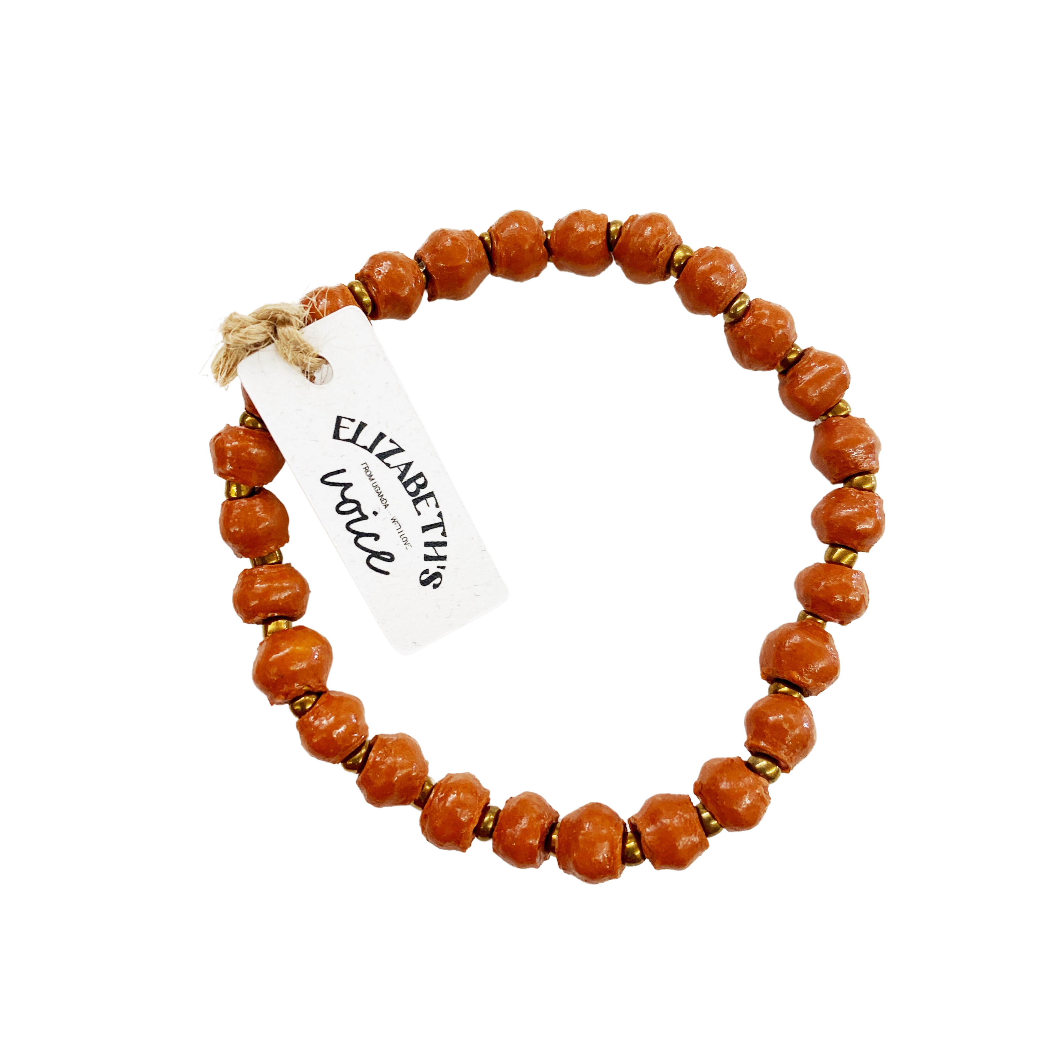 Single Paper Bead Bracelet