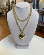 Ellison Gold Heart Wrap Necklace