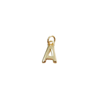 Gold Letter Charm Collection