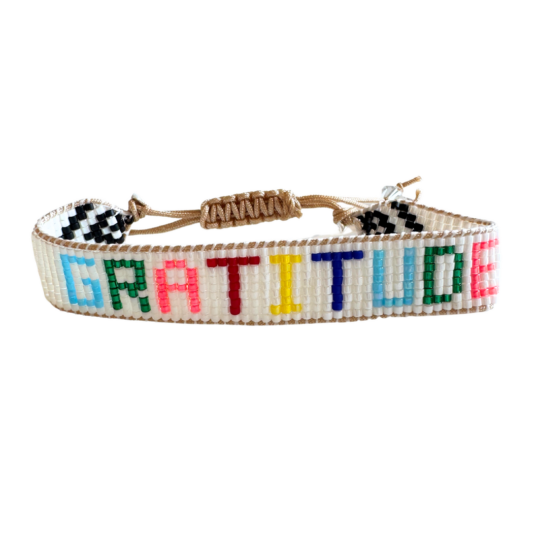 GRATITUDE beaded bracelet