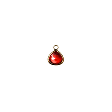 Gold framed Pear shaped charm