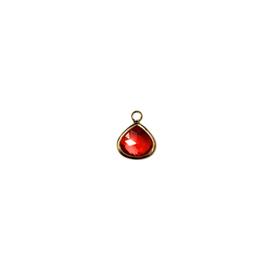 Gold framed Pear shaped charm