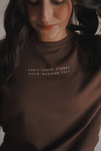 Can't Throw Stones Pullover - Espresso