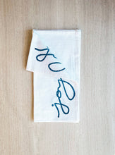 Joyful, Navy Tea Towel