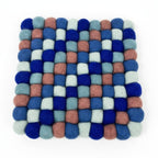 Felt Ball Square Trivet