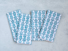Midnight & Saltwater Protea Dinner Napkins