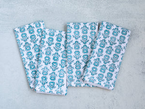 Midnight & Saltwater Protea Dinner Napkins