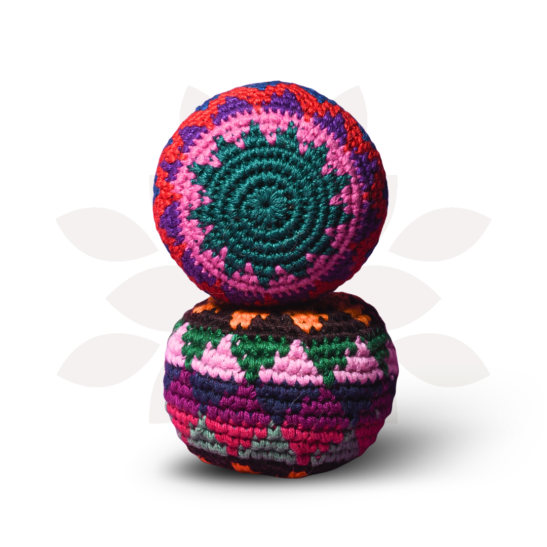 Knit Multicolor Hacky Sack