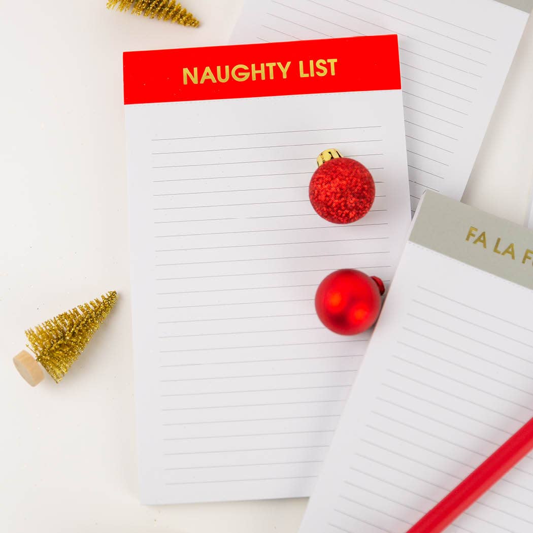 Naughty List | Holiday Lined Notepad