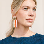 Color Striped Cabana Earrings|| Sunshine Tienda