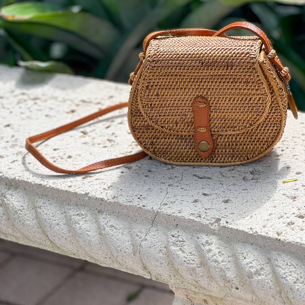 Ata Vine Saddle Crossbody Bag