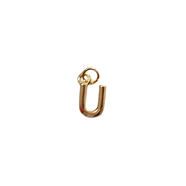 Gold Letter Charm Collection