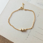Friends Beads Bracelet: Gold Fill
