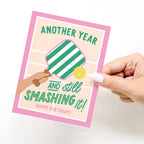 Pickleball Birthday Greeting Card