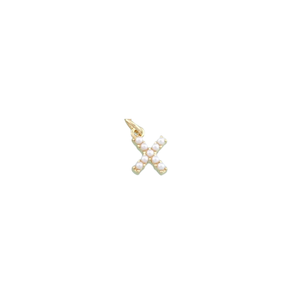 Pearl Letter Charm Collection