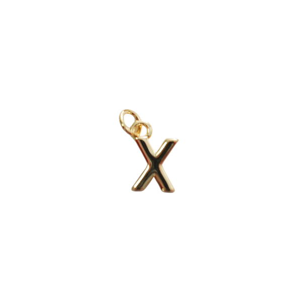 Gold Letter Charm Collection