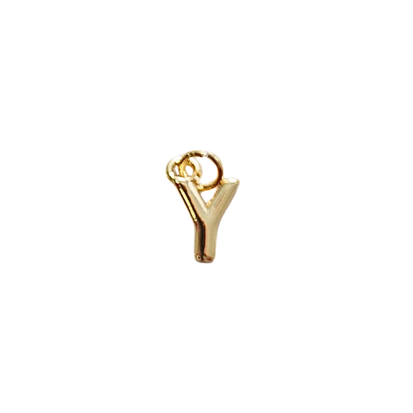 Gold Letter Charm Collection