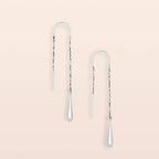 Silver Teardrop Threader