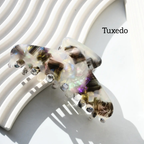 Oval Wave Hair Claw Clips