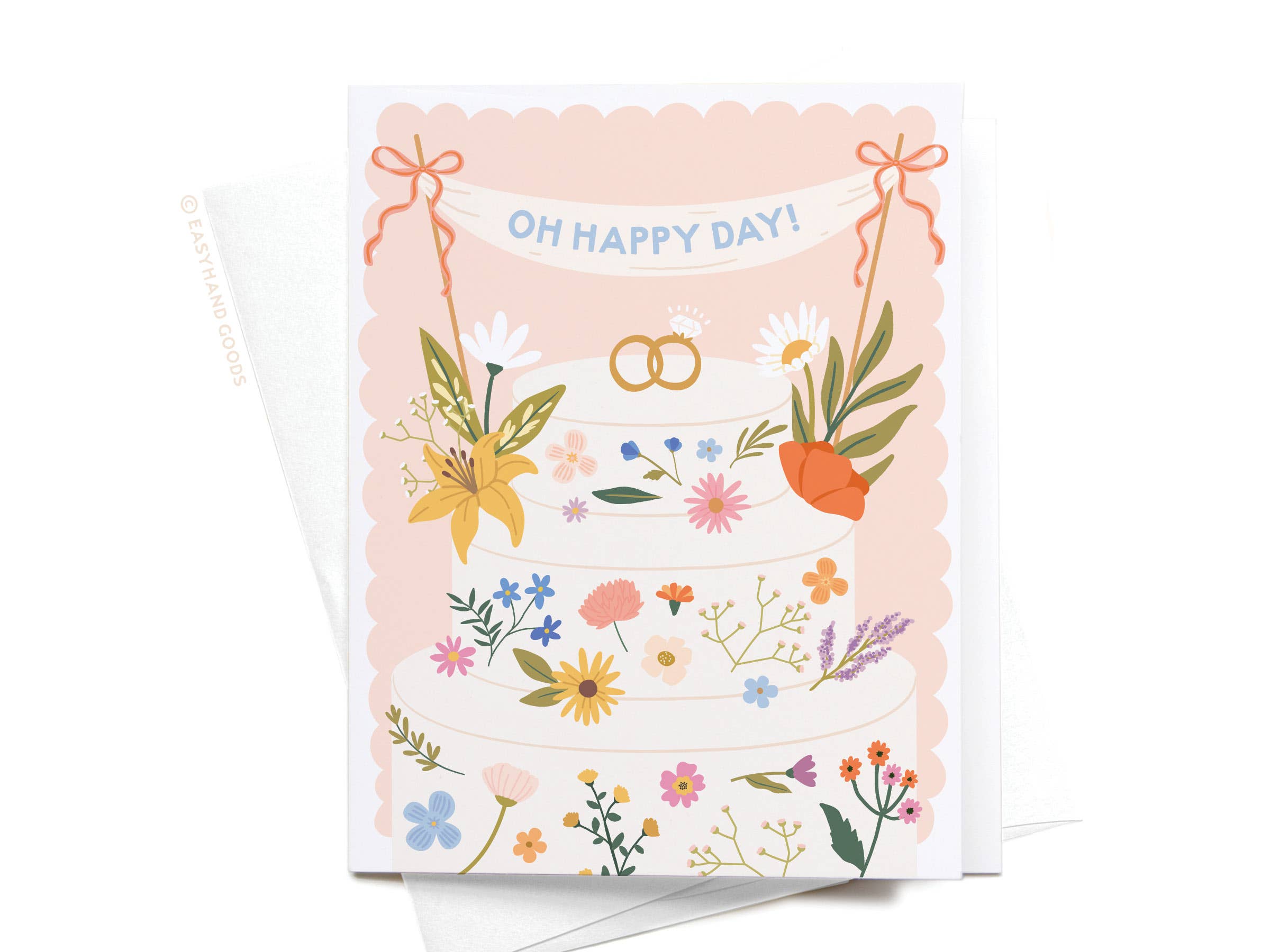 Oh Happy Day Engagement Greeting Card