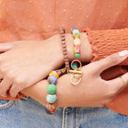 Kantha Shapes Toggle Bracelet