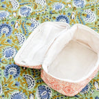 Coral Medallion Cosmetic Pouch