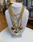 Ellison Gold Heart Wrap Necklace