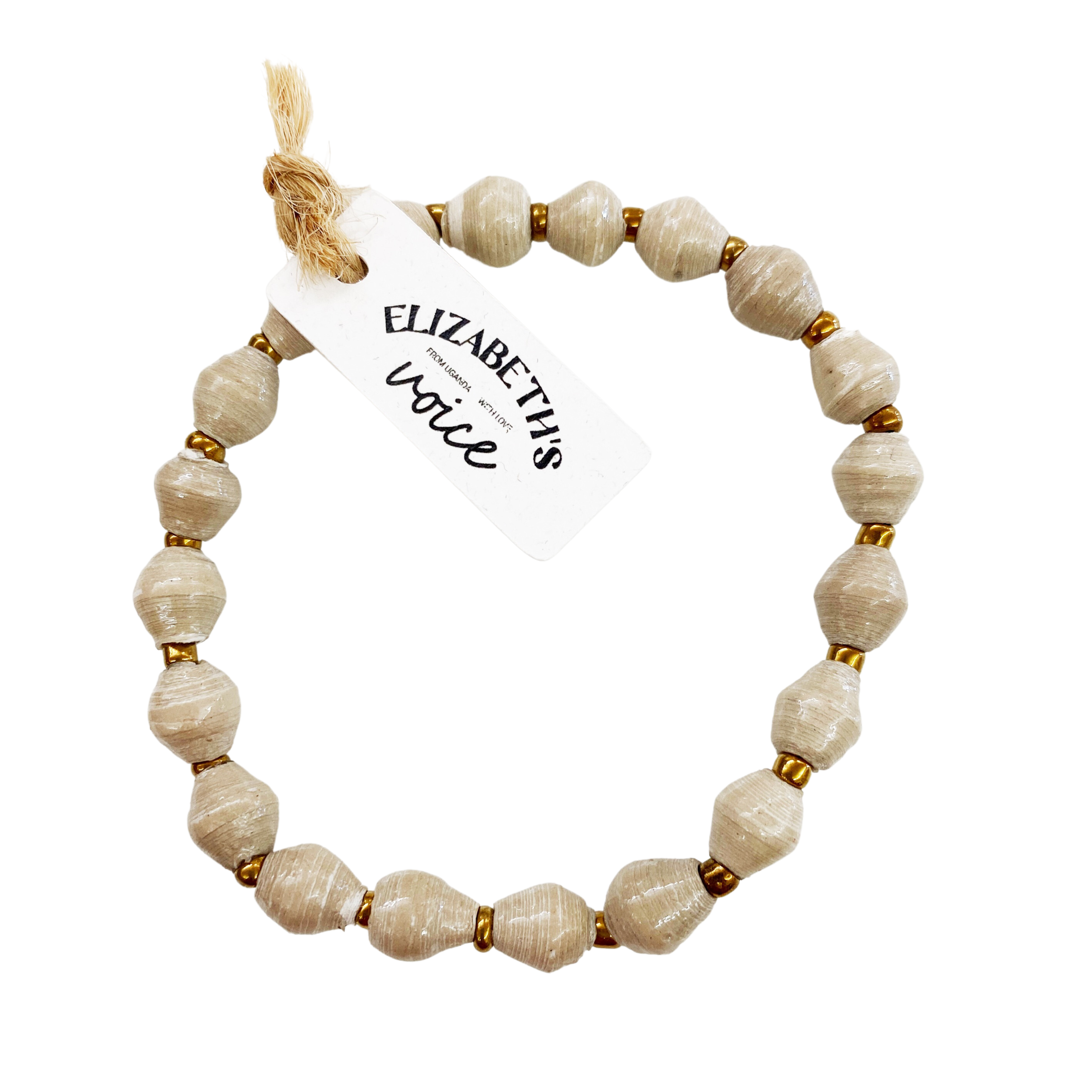 Single Paper Bead Bracelet
