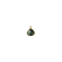 Gold framed Pear shaped charm