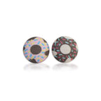 Donut Fabric Button Earrings