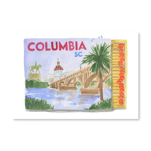 Columbia SC Matchbook Print