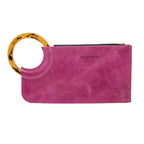 The Adele Leather Wristlet Handbag