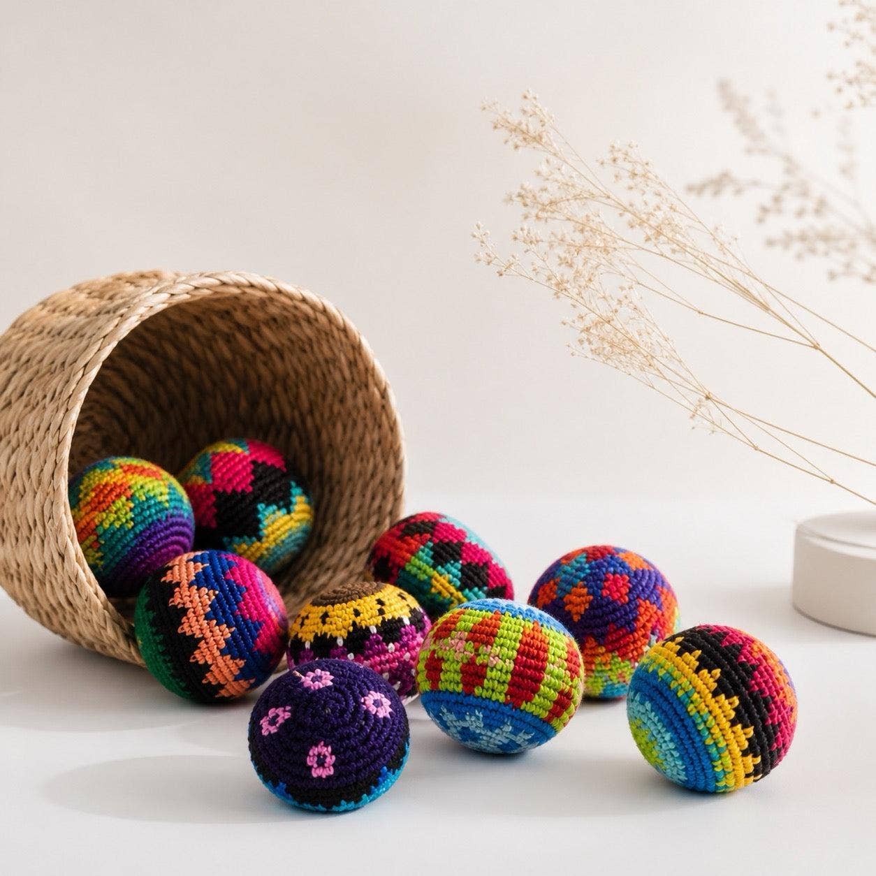 Knit Multicolor Hacky Sack