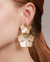 Golden Bloom Statement Earrings