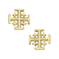Gold Multi Cross Stud Earring | Susan Shaw
