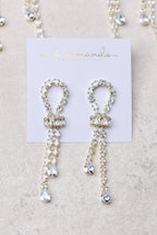 Diamond Drop Statement Earrings
